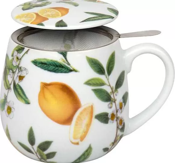 Konitz Porcelain Snuggle Mug, Sieve And Cover My Favourite Tea Black Tea^ Tea